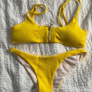 yellow sunshine bikini set